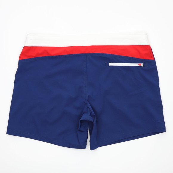 Chubbies Lined Swim Trunks Shorts 6" Made in USA Size XL Red/White/Blue - Picture 3 of 8